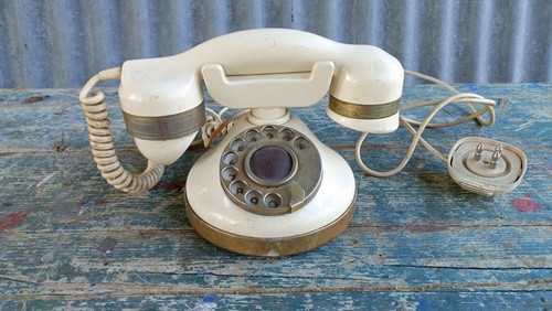 Telefono bianco gold - gold, plated