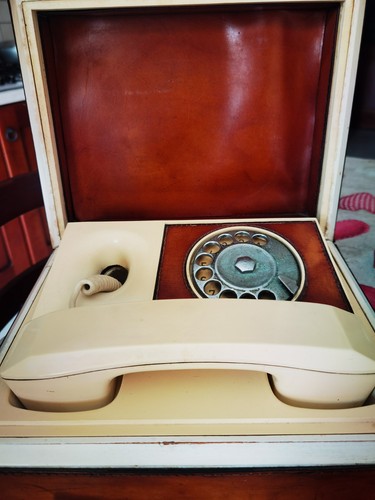 Telefono vintage disco - telefono, a