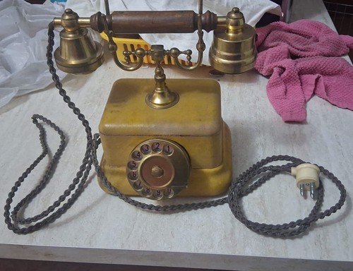 Telefono disco antico telcer - a,