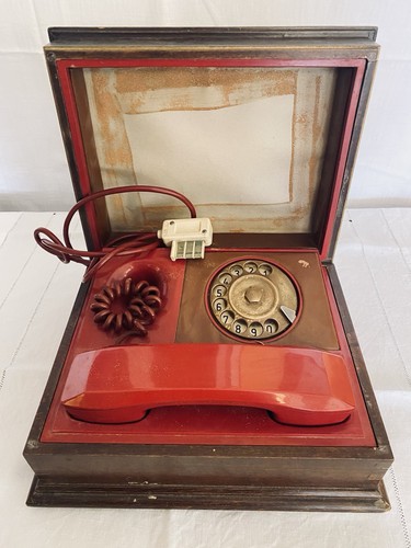 Telefono telcer vintage rosso - vintage,